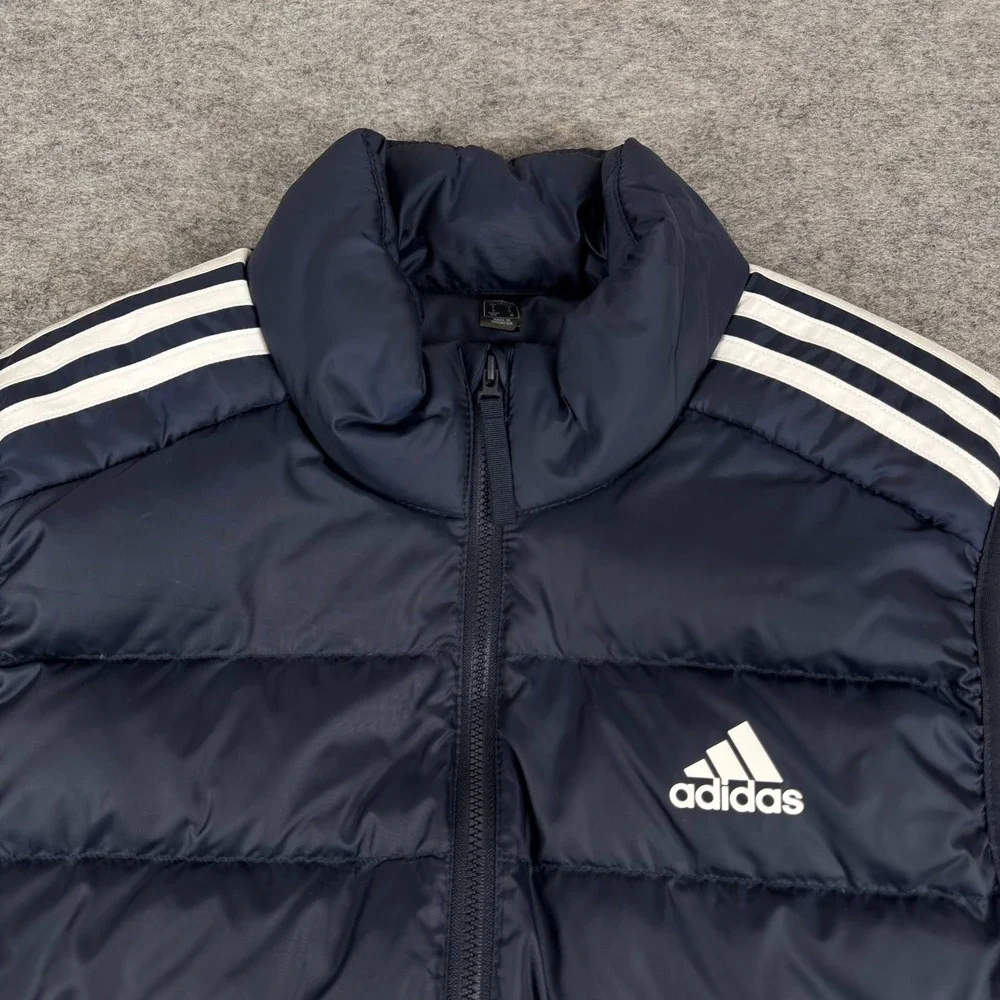 Adidas Essentials Primegreen Down Puffer Vest Full Zip Blue Mens Small S‎